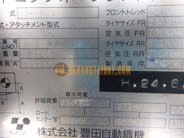 Xe nâng Xăng TOYOTA 02-8FG30